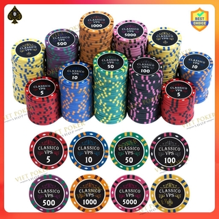 [Chip lẻ] Viet Poker Shop Classico chip - Poker chip set - Phỉnh Poker