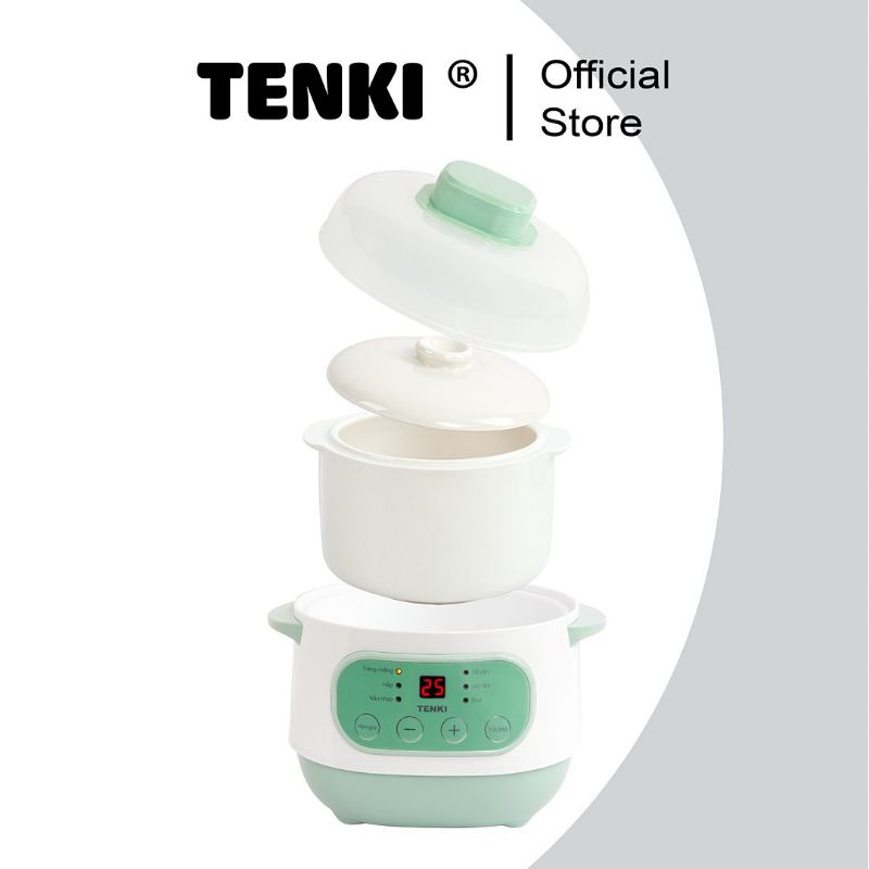 Nồi Nấu Cháo Chậm Cho Bé Ăn Dặm TENKI TI-1588, Nồi Nấu Chậm, Nồi Hầm Cách