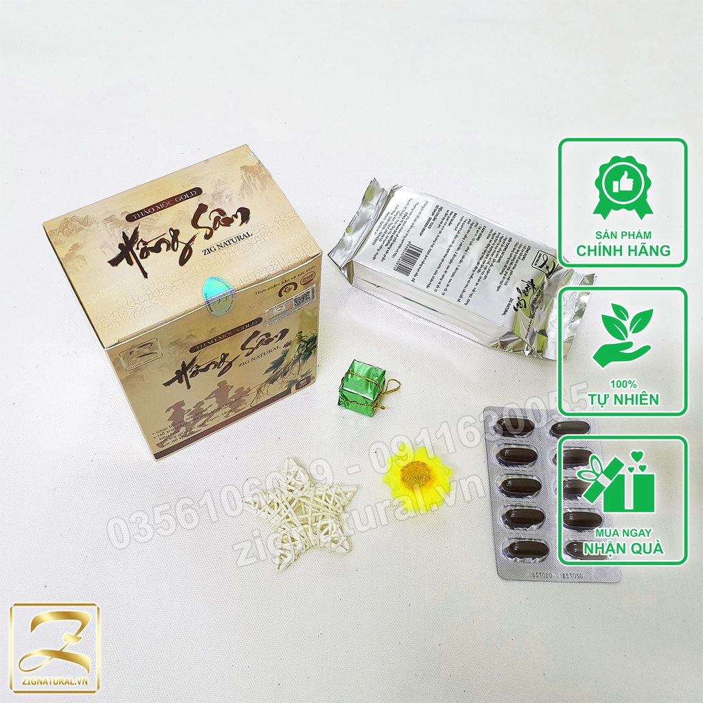 Thảo mộc Gold Hồng Sâm Zig Natural hỗ trợ Tăng cân tự nhiên cho mọi lứa tuổi