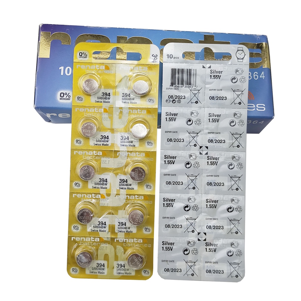 Pin đồng hồ Thụy Sỹ RENATA 394 / SR936SW oxit bạc Made in Swiss