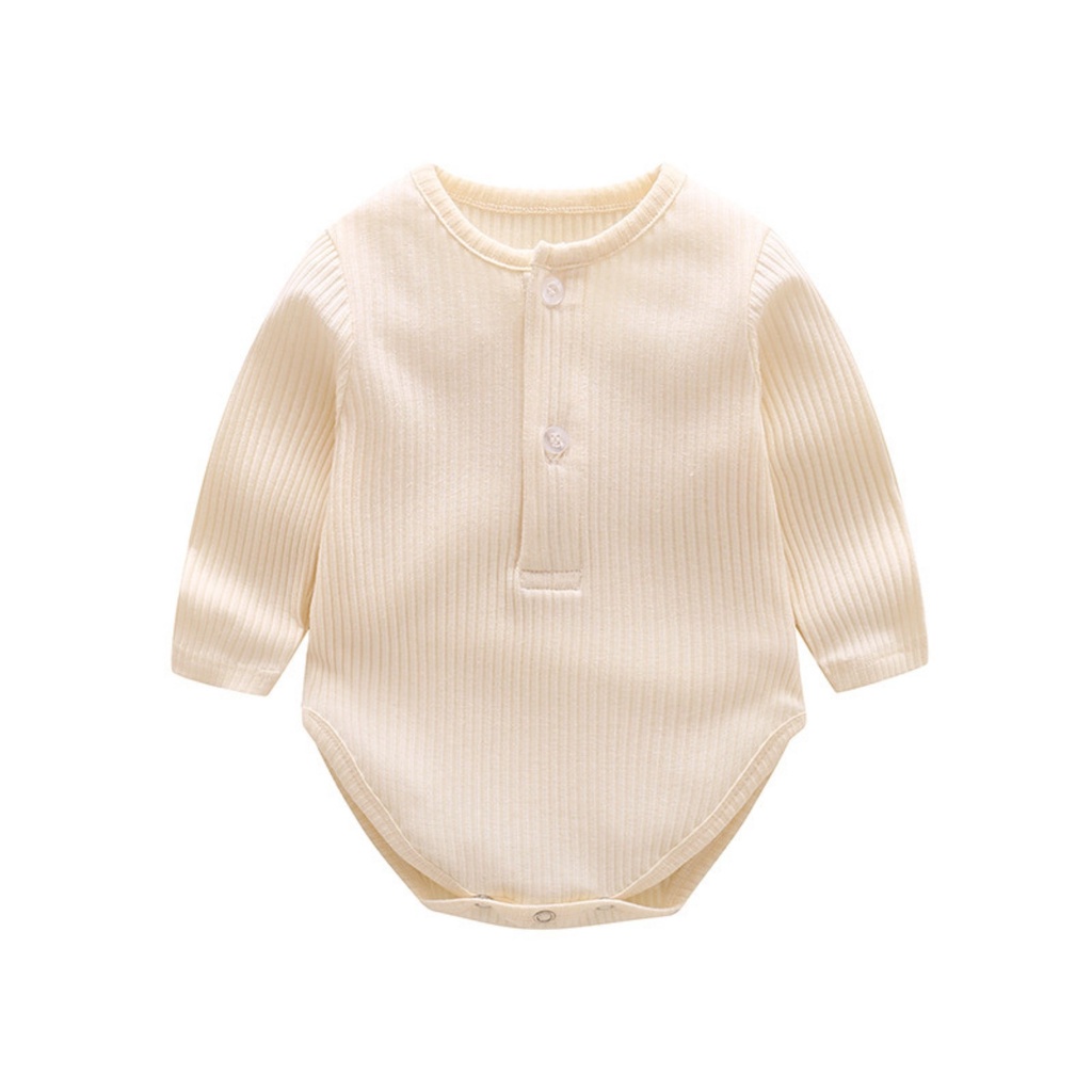 Bodysuit dài tay cho bé trai bé gái cotton hàn gân tăm mềm mịn Thanh hằng baby 3 - 13 kg