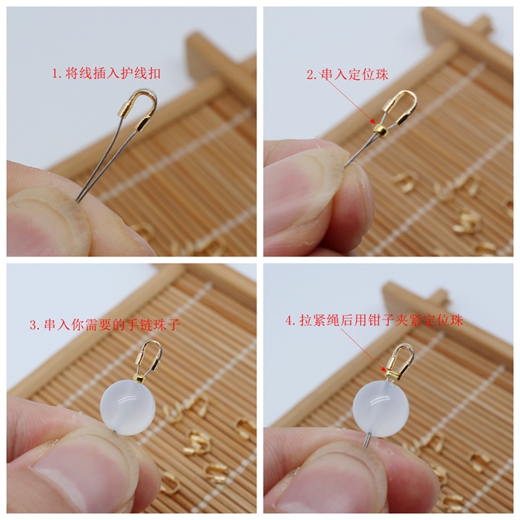 Set 50 Khóa Chữ U 14K Màu Vàng Đồng Chuyên Dụng Làm Đồ Trang Sức Thủ Công