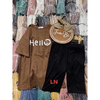Sét áo HELLO+quần legging LN11