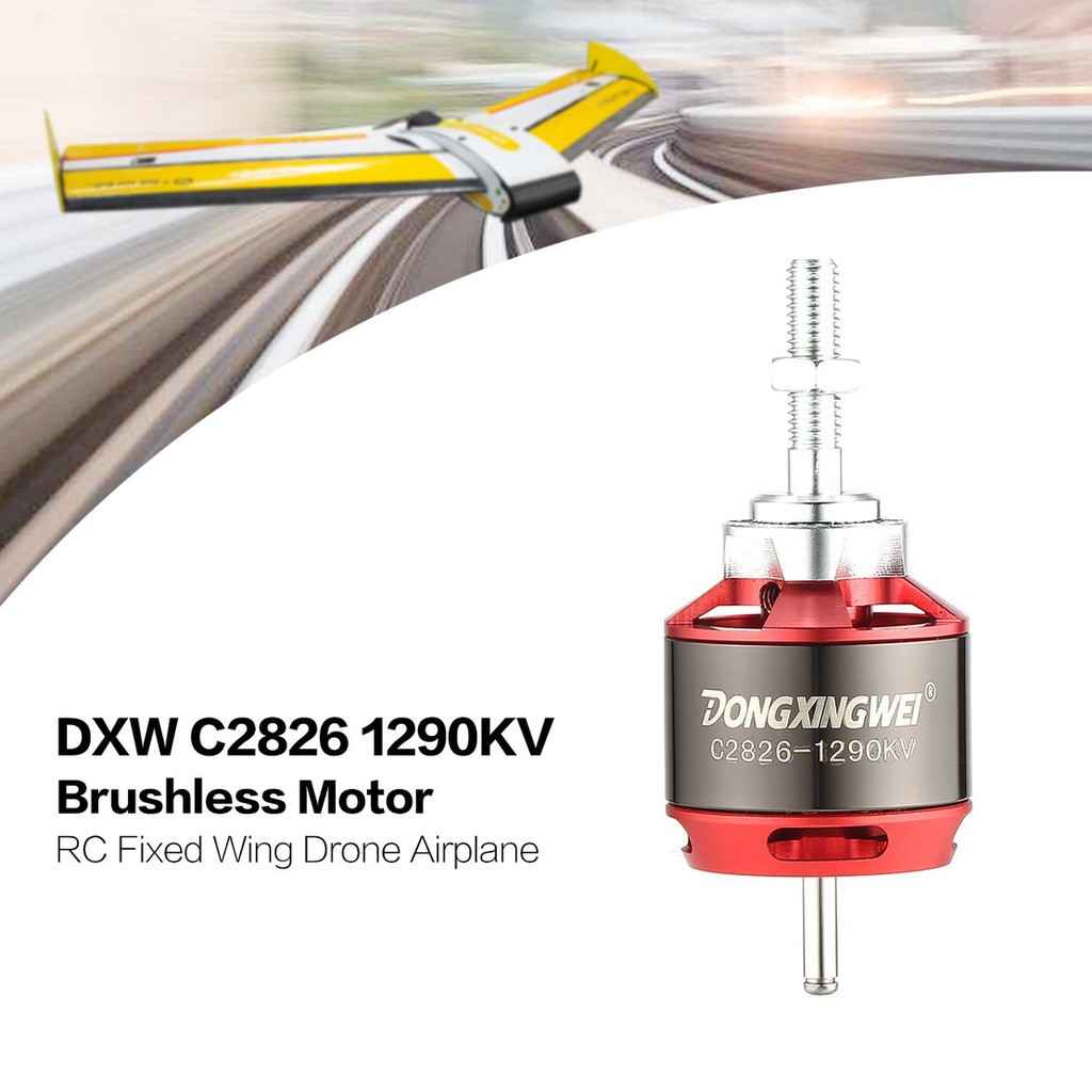 【điều khiển từ xa8/5】DXW C2826 1290KV 2-4S Outrunner Brushless Motor for RC Fixed Wing Airplane