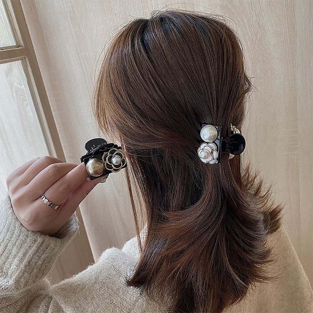 Kẹp Tóc Hình Hoa Đính Ngọc Trai Giả Thời Trang Cho Nữ