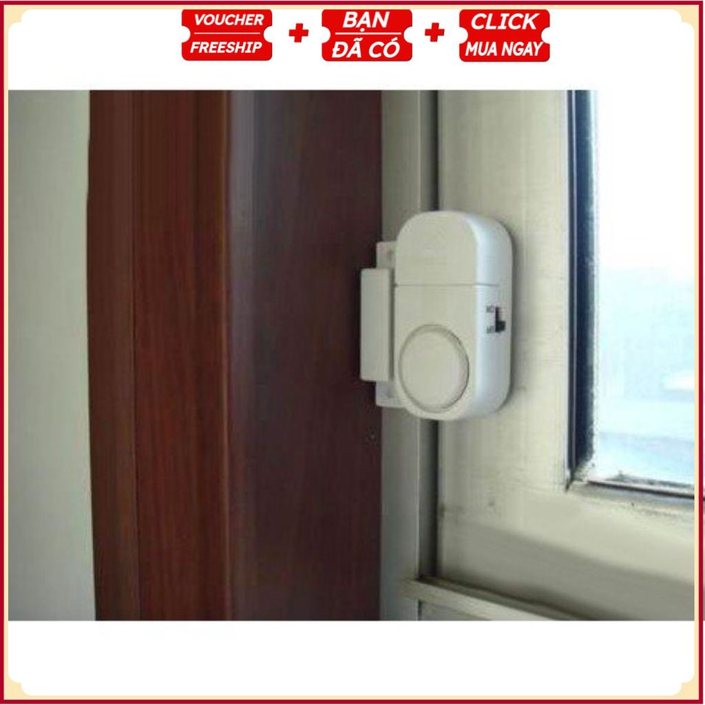 #CHUÔNG TỪ Cảm Biến Gắn Cửa Báo Động Chống Trộm Loại 1, Nhỏ Gọn, Bí Mật, Ấm Thanh 90Db - Kèm Sẵn Pin
