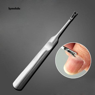 Honor _ Di Động Cuticle Pusher Tẩy Móng Tay Nghệ Thuật Làm Móng Tay Tông Đơ Dụng Cụ Thép Không Gỉ