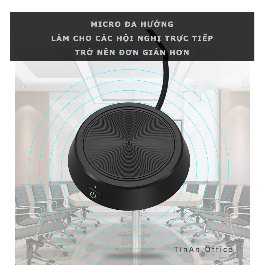 Micro Hội Nghị Đa Hướng M70 Có Cổng 3.5mm Gắn Vào Tai Nghe Cho Cuộc Họp Và