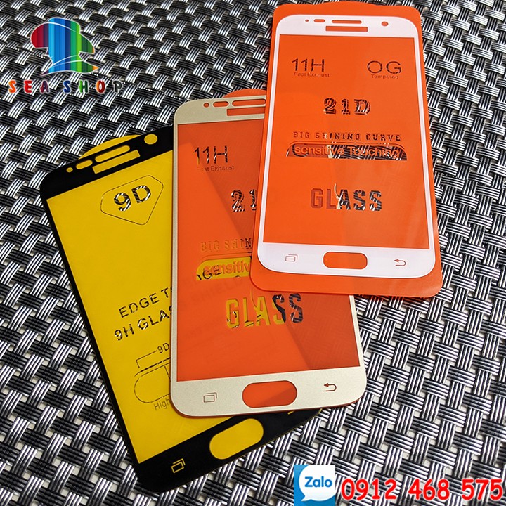 [TẶNG KÈM MIẾNG LAU] Kính cường lực 9D - 21D Samsung Galaxy S6 và S7 SM-G920 và SM-G930 full màn hình