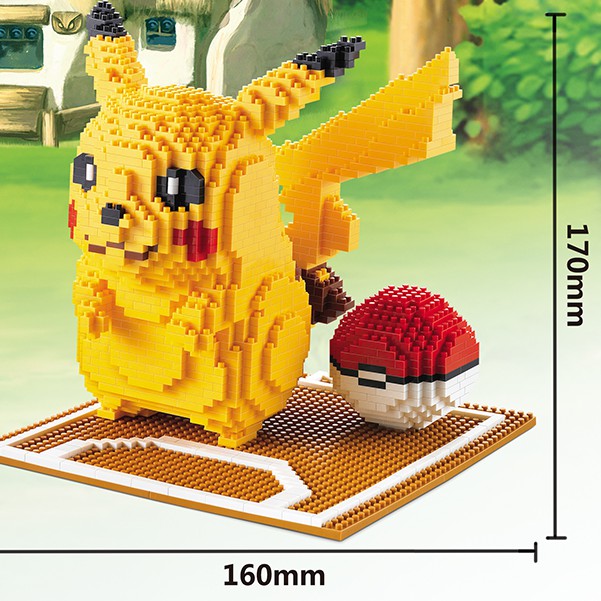 Đồ Chơi Lắp Ráp Mô Hình Pikachu Dễ Thương