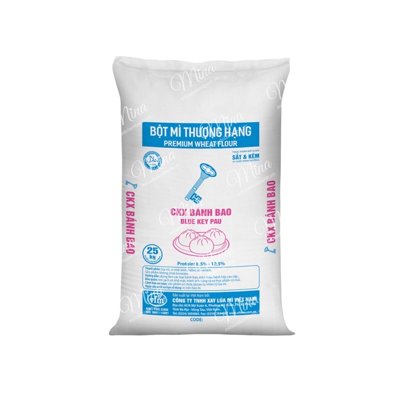 Bột mì Chìa Khoá Xanh, bột mì làm bánh bao 1kg