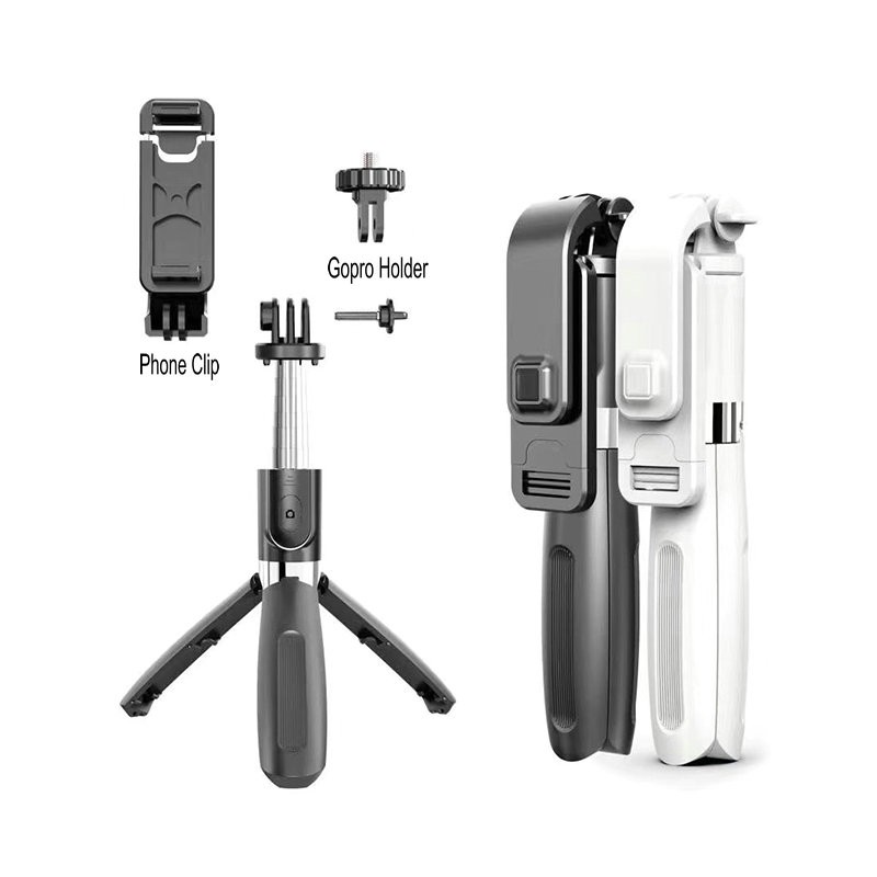 4 In1 Bluetooth không dây Selfie Stick Chân máy có thể gập lại &amp; Monepads phổ biến cho điện thoại thông minh và máy ảnh hành động thể thao