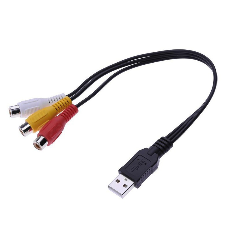 Cáp Chuyển USB Sang AV 3 Đầu Dùng Cho Tivi