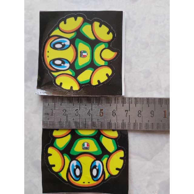 giá 1 tem Tem Decal Sticker Rùa Mini Dán Xe, Dán Nón, Điện Thoại Giá Rẻ
