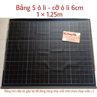 🔖Bảng 5 ô li - cỡ ô li 6cm - 1×1.25m - ko nẹp