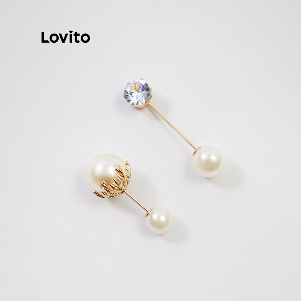 Lovito Bộ 5 trâm ngọc trai L233L166 (Vàng)