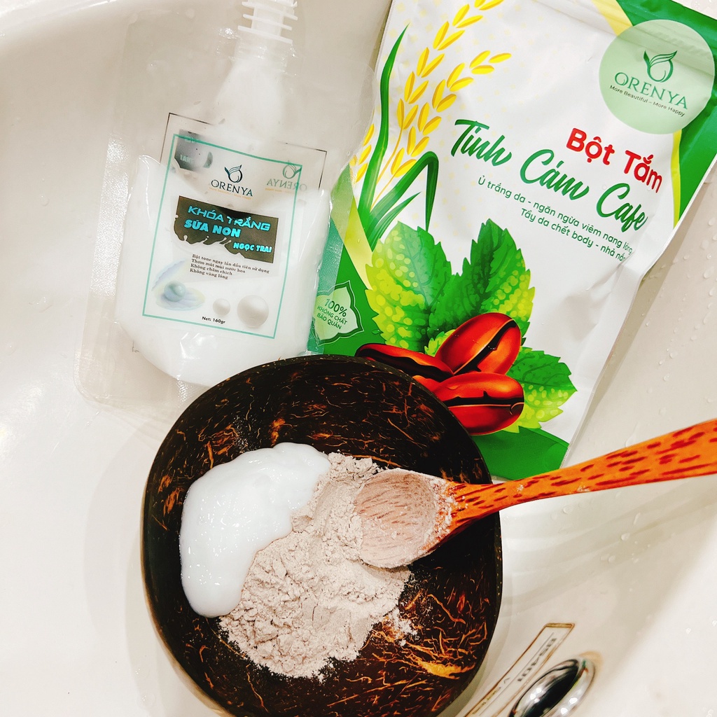 Khóa trắng sữa non ngọc trai 160GR - Kem body dưỡng thể giúp dưỡng da trắng sáng