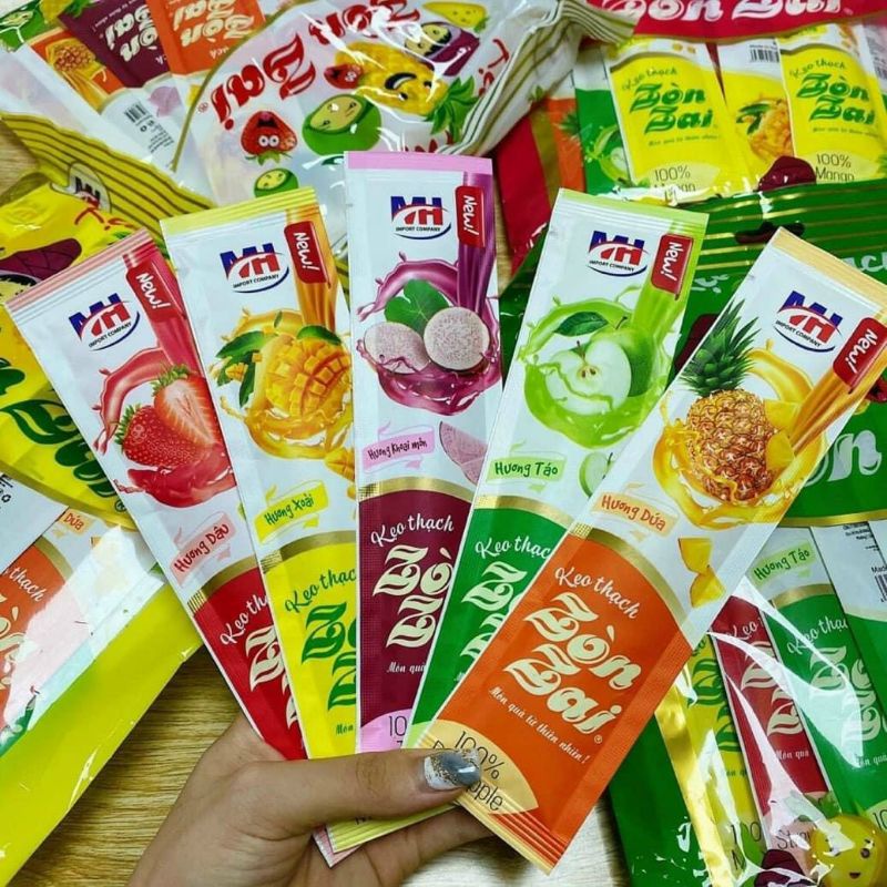 túi 400gr thạch zaizai tầm 12 que dài