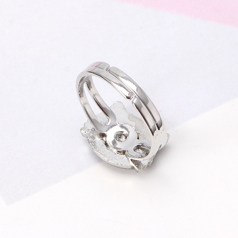 Nhẫn Cảm Xúc Cảm Xúc Chạm Khắc Hình Mèo