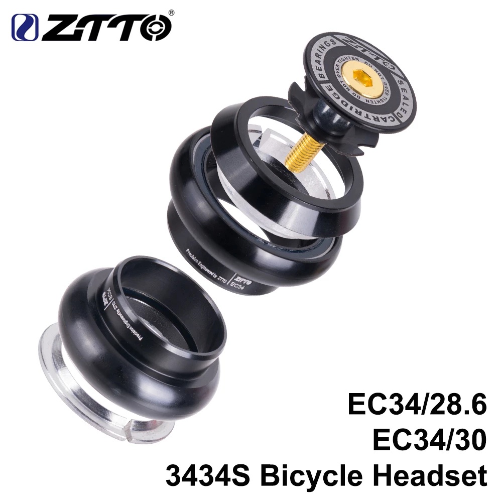 Tai gắn ống thẳng ZTTO 3434S 34mm EC34 CNC 1-1/8 28.6 chuyên dụng cho xe đạp MTB