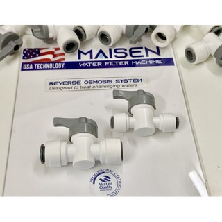 Van khoá Taiwan nối nhanh fi 6mm & 10mm màu xám