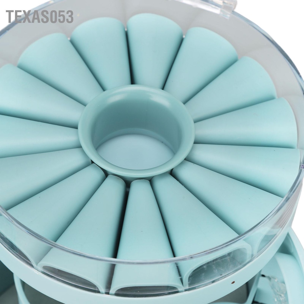 Texas053 Ngăn kéo Hộp đựng đồ trang sức Cửa đôi 5 lớp có dung tích lớn với nắp trong cho vòng đeo cổ