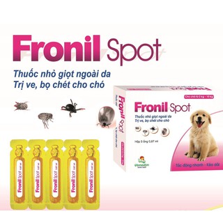 Hộp FRONIL SPOT - Phòng Trị Ve, Bọ Chét Trên Chó KHÔNG HẾT HOÀN LẠI TIỀN NGAY