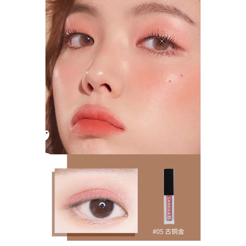 [Hàng mới về] Phấn mắt dạng lỏng Lameila hiệu ứng ngọc trai lấp lánh chống thấm nước