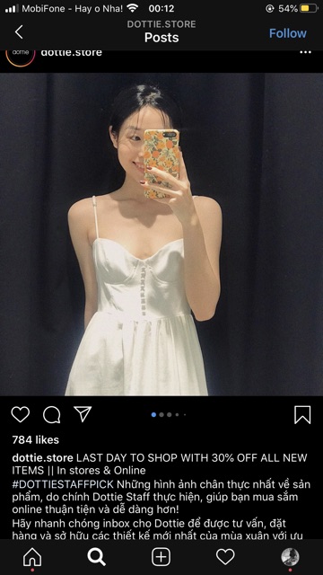 Đầm Dottie Newtag100%, Cần pass lại.