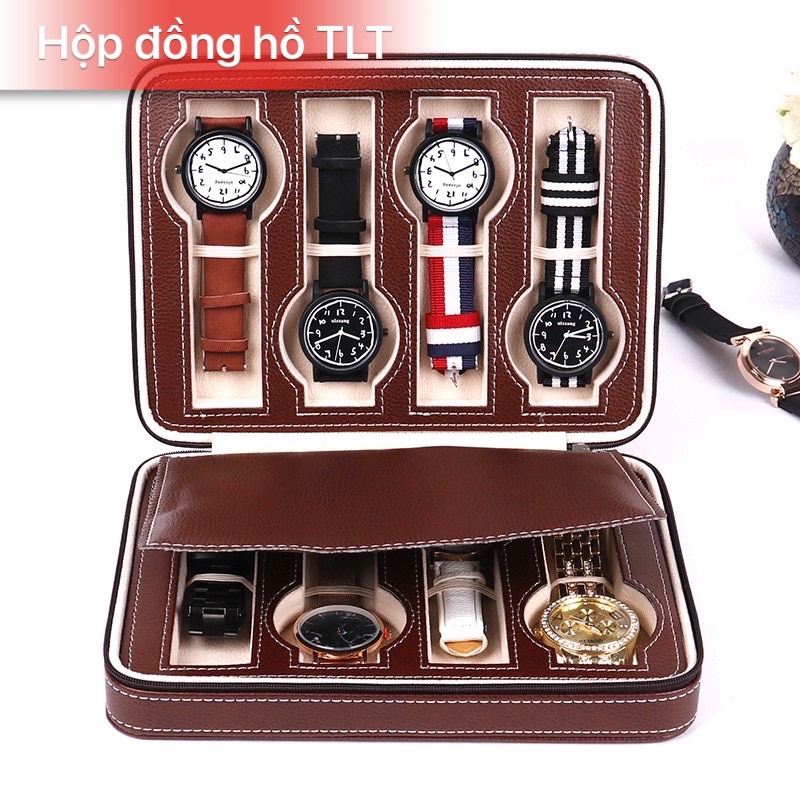 hộp đựng đồng hồ 8 chiếc du lịch nhỏ nhắn tiện mang đi lại