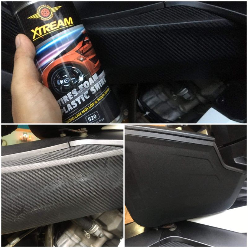 Hai Chai Xịt Làm Mới Nhựa Nhám và Nhựa Bóng Xtream Chính Hãng