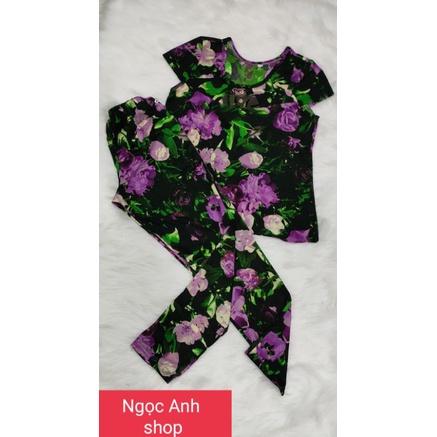 Bộ tay ngắn quần dài thun solen nhung,lạnh hàn ,aty loại 1