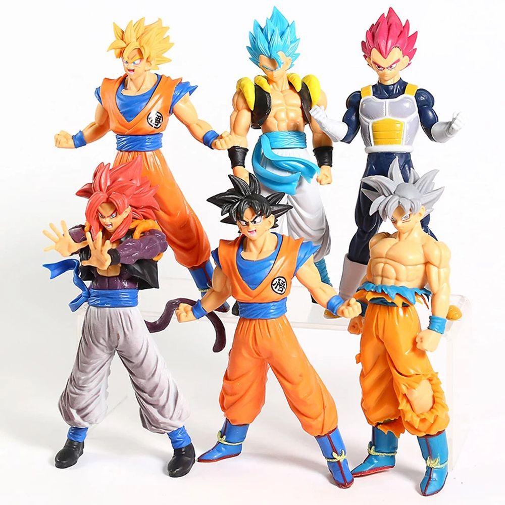 Bộ 6 Mô Hình Nhân Vật Hoạt Hình Dragon Ball Monkey King Goku REBUY1