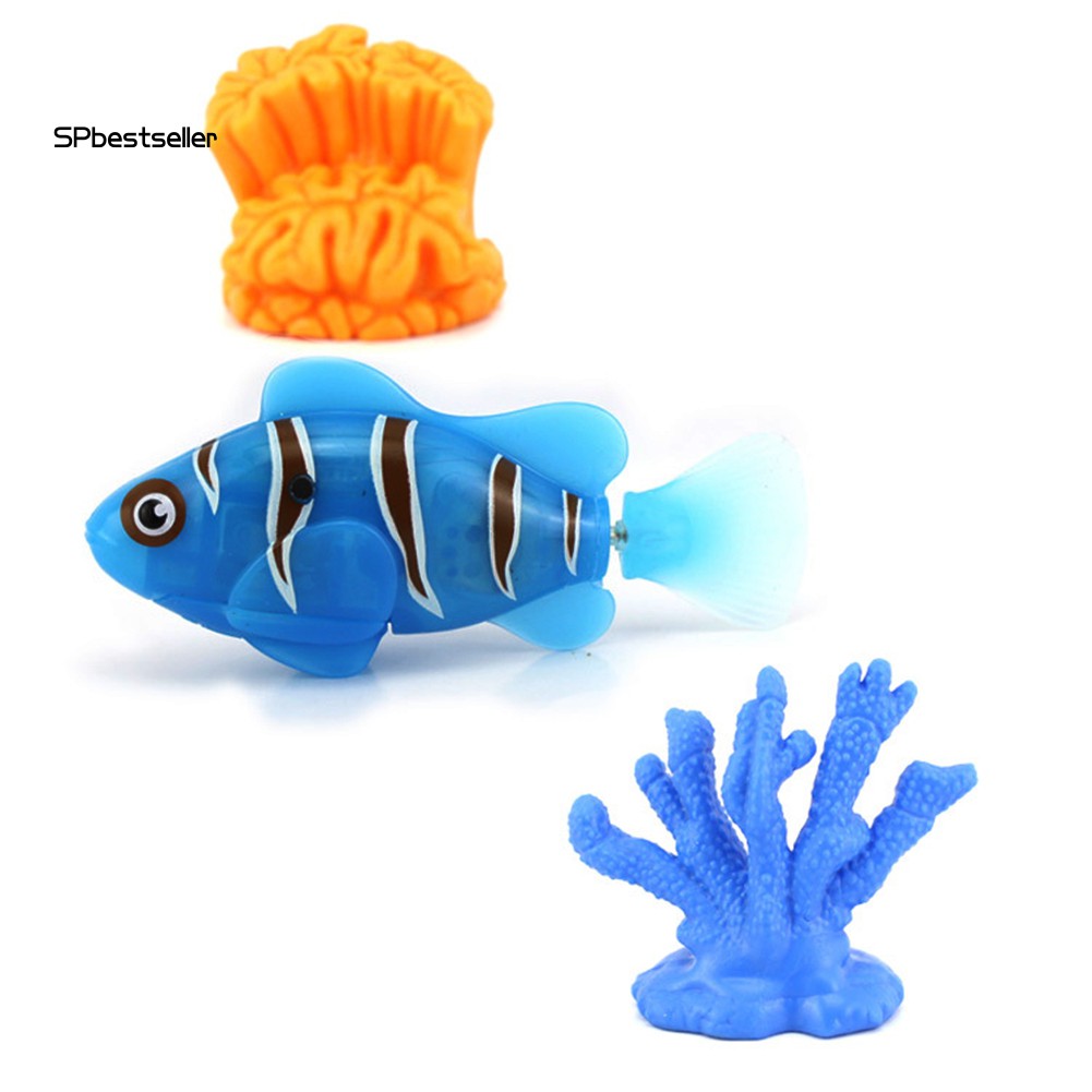 Cá Robot Đồ Chơi Chạy Pin Thiết Kế Vui Nhộn Cho Bé