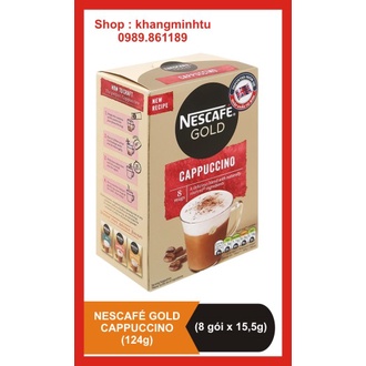 Cà phê hòa tan NesCafe Gold Cappuccino hộp 124g (hộp 8 gói) - Nestlé