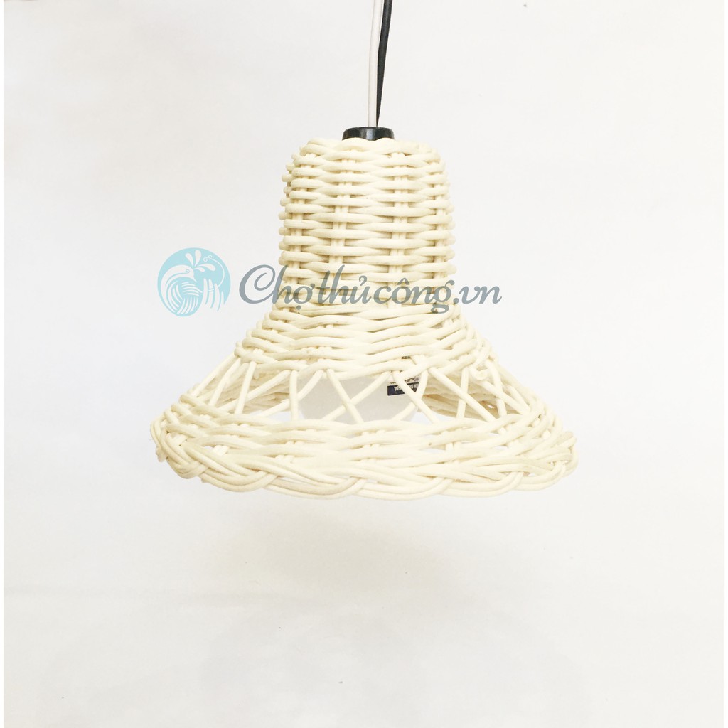 Chụp đèn mây tự nhiên nhỏ xinh làm chao đèn ngủ, decor trang trí sân vườn, phòng, quán ăn | BigBuy360 - bigbuy360.vn