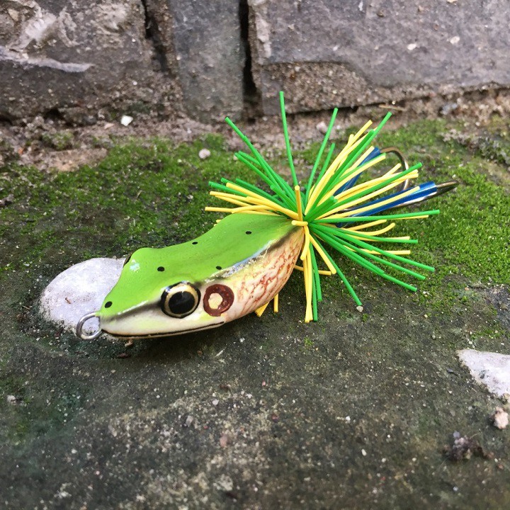 [HIỆU QUẢ] mồi nhái giả câu cá lóc thái lan Lotus Frog 10gam x 5cm lưỡi 2/0, mồi câu lure cá lóc sông lóc nuôi hiệu quả