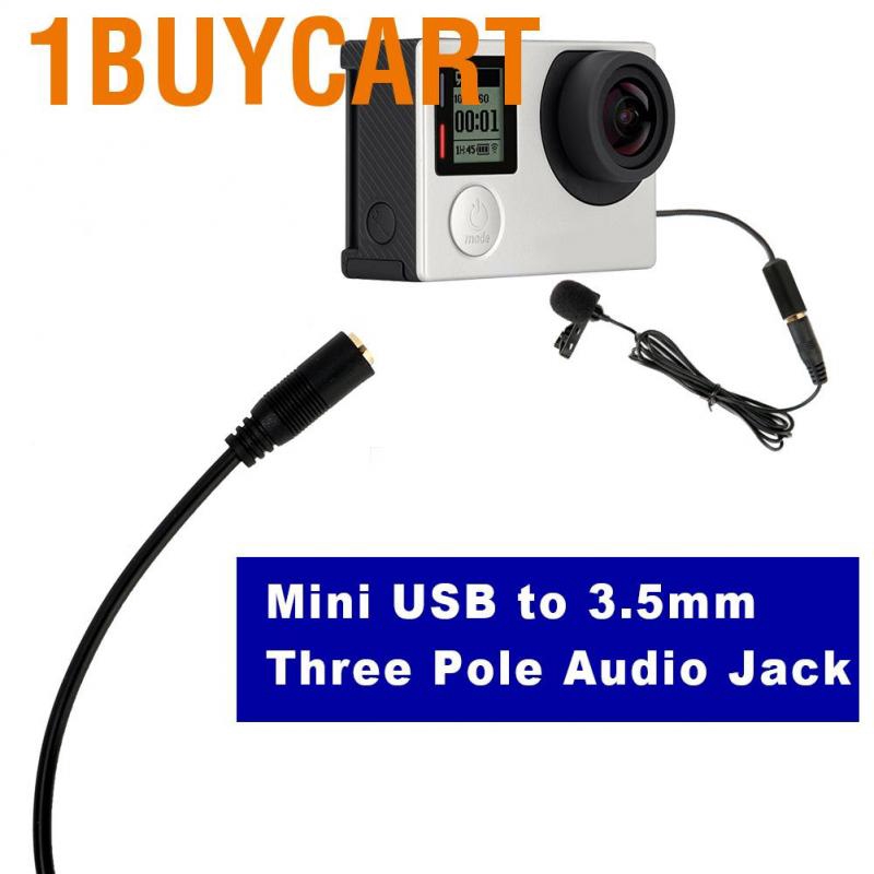 Cáp adapter micro/âm thanh Mini USB - 3.5mm cho Gopro Camera