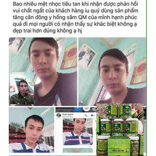 Tăng cân đông y Hồng sâm QM