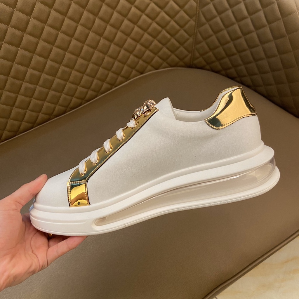 Giày sneakers nam da thật cao cấp VERSACE thiết kế ấn tượng với phần đế độc đáo