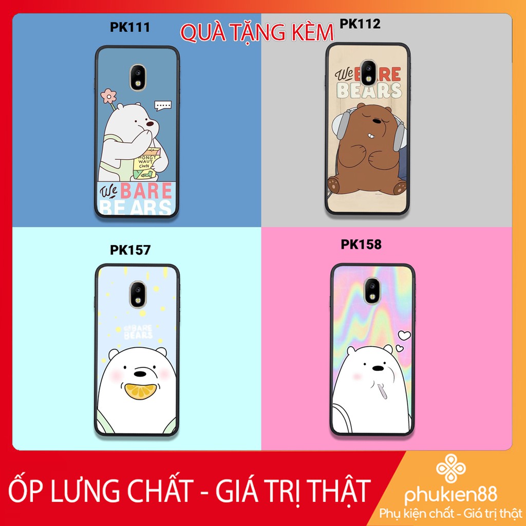 [Freeship từ 50k] ỐP LƯNG SAMSUNG J3 PRO IN HÌNH GẤU WE BARE BEARS - CHẤTLƯỢNG-SIÊUBỀN-SIÊUĐẸP