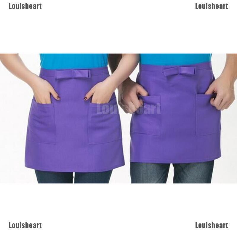 Tạp Dề Ngắn Vải Cotton Cho Nhân Viên Phục Vụ Quán Cà Phê