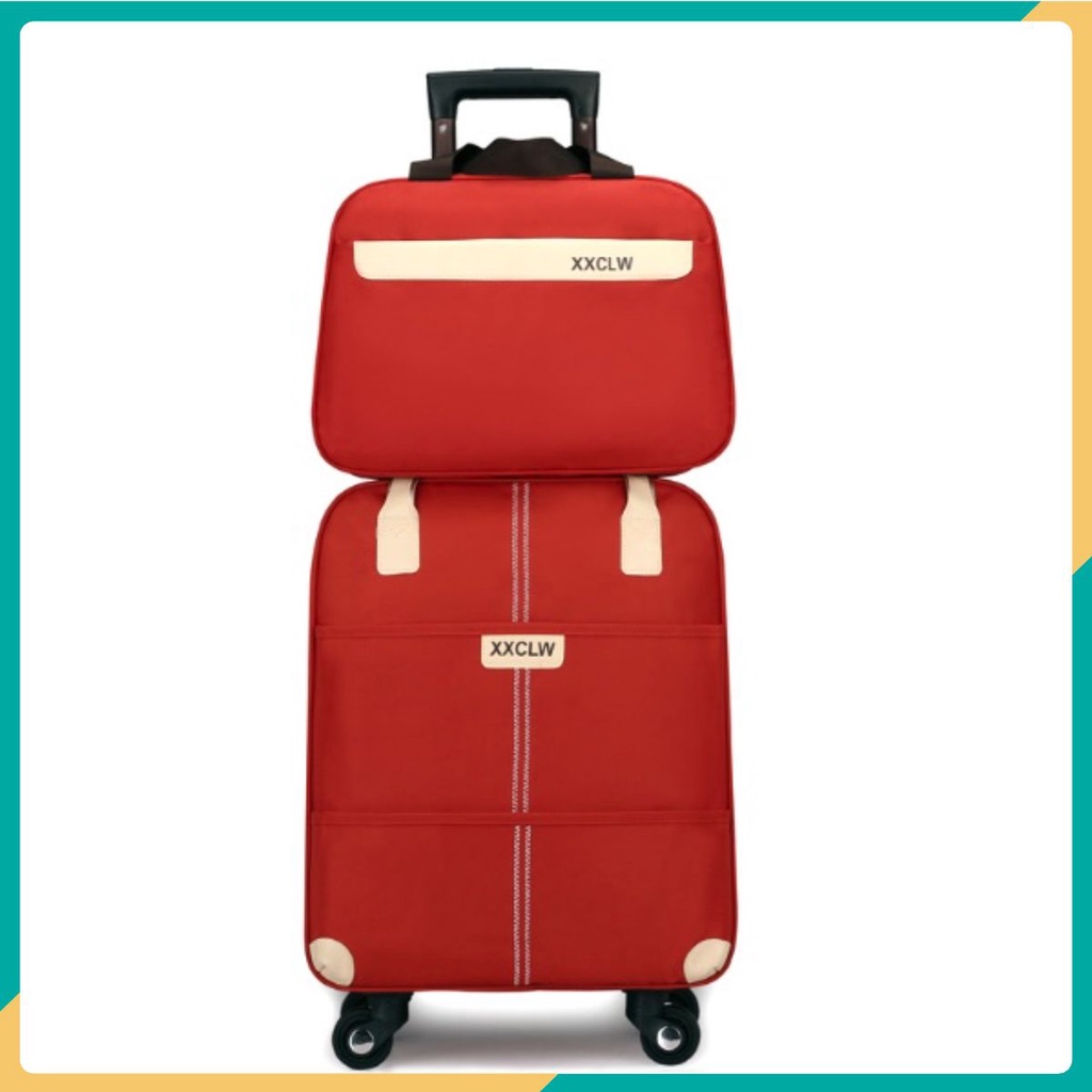 Combo Vali Và Túi Du Lịch Double Carry-On Luggage 18inch ☘️ FREESHIP ☘️