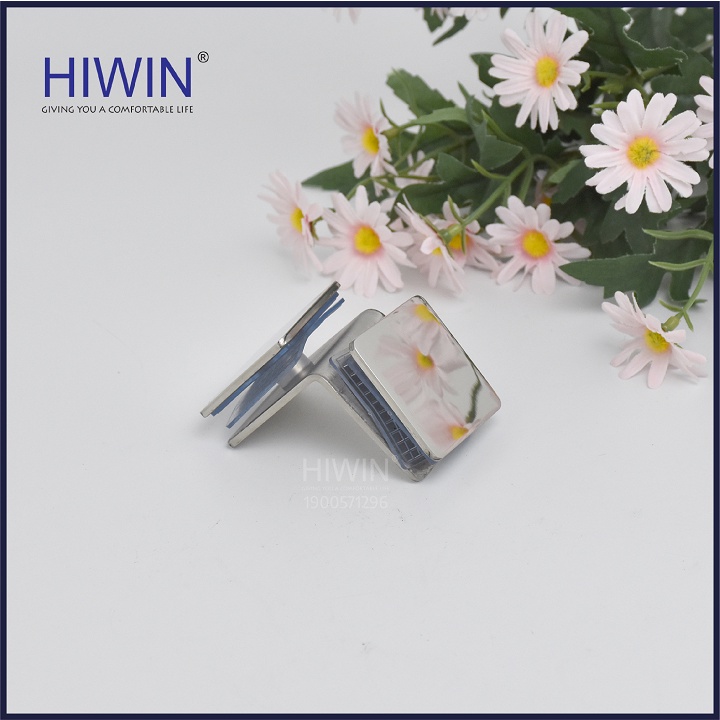 Kẹp định vị cabin tắm 90 độ kính kính chất liệu inox 304 mặt gương HIWIN FC-087