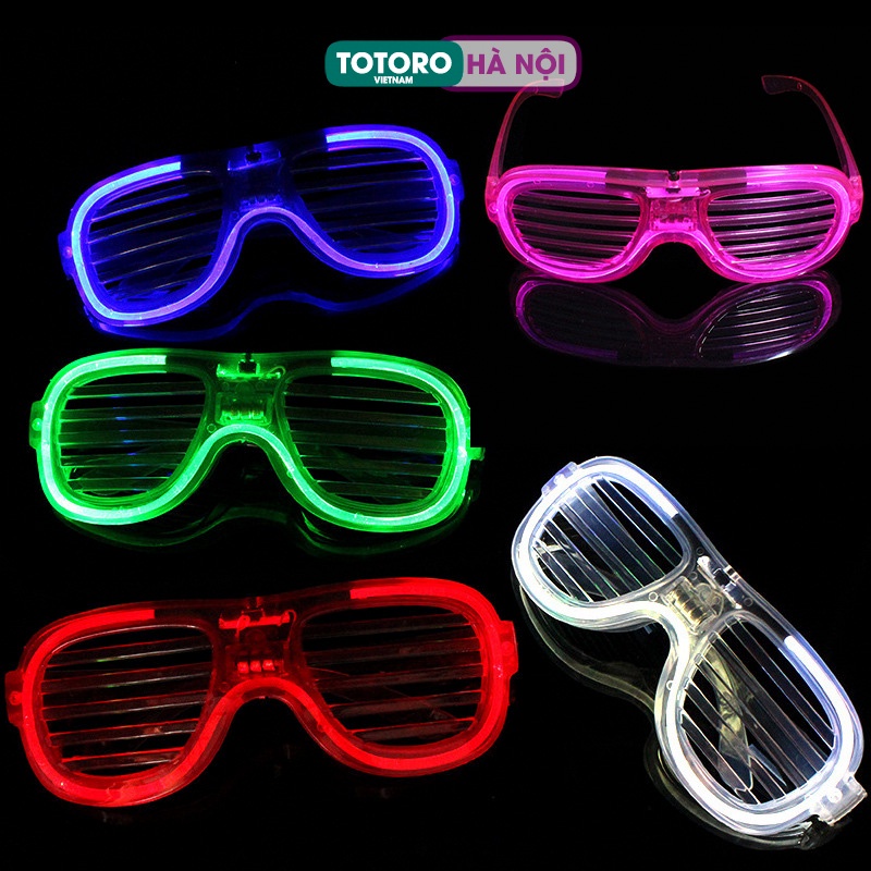 Kính rèm gắn đèn led phát sáng nhiều màu nhấp nháy độc đáo vui nhộn dạo phố tiệc tùng sinh nhật