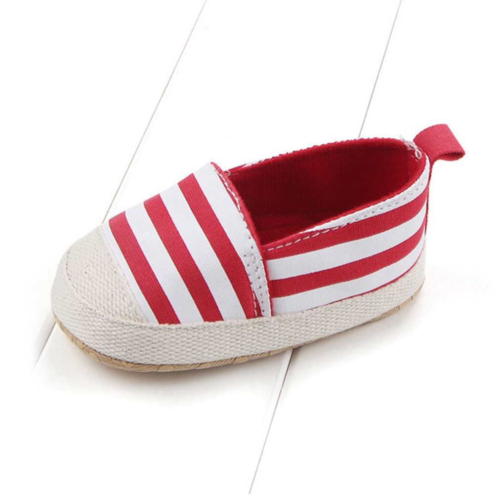 Giày Lười Vải Lanh Đế Mềm Chống Trượt Cho Bé