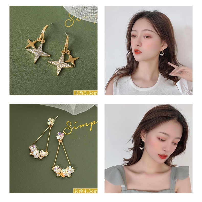 MOCHASHUKhuyên tai Mochashu thiết kế nhiều mẫu tùy chọn thời trang Hàn Quốc xinh xắn dễ thương
