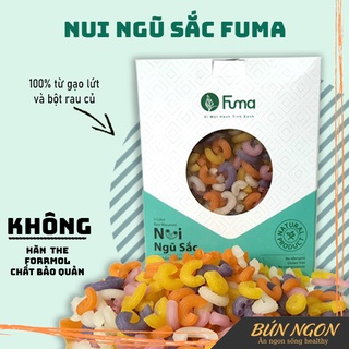 Nui rau củ fuma nui gạo lứt cao cấp nui ngũ sắc eatclean hữu cơ ăn kiêng giảm cân hộp 500g