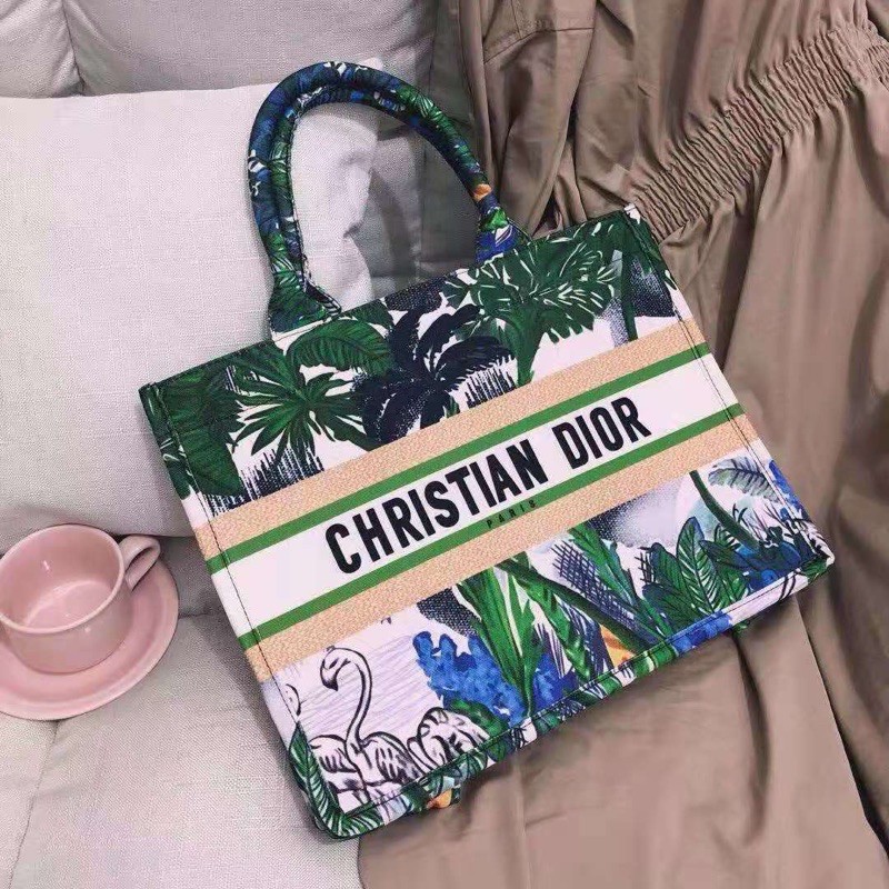 Túi xách CHRISTIAN D hai mặt họa tiết phối màu độc đáo