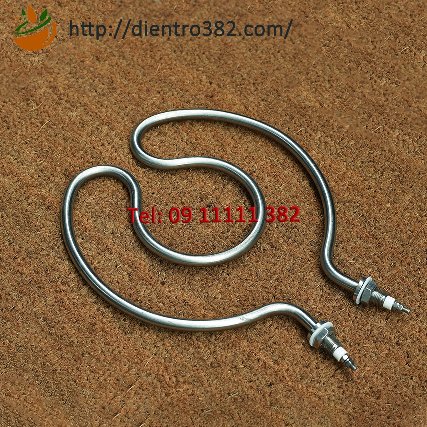 Điện trở vòng tròn tim Công suất 3kw, 4kw, 5kw inox 304, Thanh nhiệt vòng tròn kép, thanh nhiệt vòng tròn đôi
